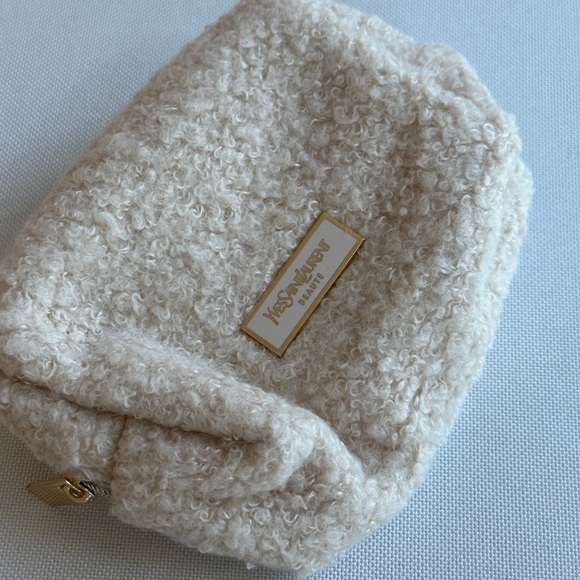 NWT YSL Beauty Bouclé Makeup Bag - Picture 1 of 1